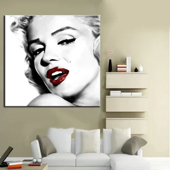Populiariausių Super Žvaigždė Marilyn Monroe Aliejaus Tapybai Už Kambarį Dekoruoti Šiuolaikinio Abstraktaus Monroe Drobė, Tapyba