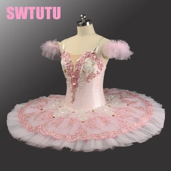 Rožinės spalvos balerinos tutu Sugar Plum Fairy Blynas Tutu Sijonas veiklos suaugusiųjų ballerina kostiumai BT9055