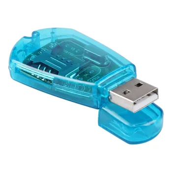 Karšto parduoti ! Blue USB Standartą mobiliųjų Telefonų SIM Kortelių Skaitytuvas Copy Cloner Rašytojas SMS Backup GSM/CDMA+CD UM