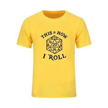 20 Sided Dice T Shirt-Tai, Ką Aš Roll Juokinga Spausdinti Medvilnė Tee Marškinėliai Vasaros Atsitiktinis Trumpomis Rankovėmis Viršūnes Vyrų Drabužių Prekės Ženklas