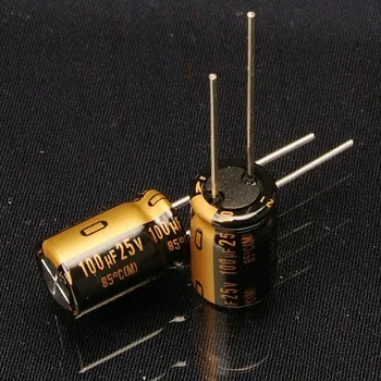30PCS naujas Japonų originalus nichicon garso elektrolitinius kondensatorius KZ 100Uf/25V nemokamas pristatymas