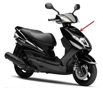 Honglue Už Yamaha CYGUNUS-X/CYGUNUS125 antros kartos motociklas, motoroleris, dažų juodas / baltas priekinis dangtelis priekinis žibintas viršutinis dangtis