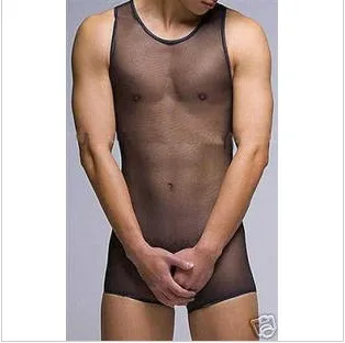 Nemokamas pristatymas vyrų underware Sexy kelnaitės vyrų apatiniai gazas permatomas bodysuit