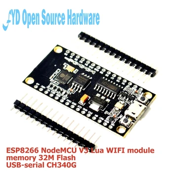 5VNT ESP8266 NodeMCU V3 Lžūu WIFI modulis + atminties 32M Flash + USB-serial CH340G