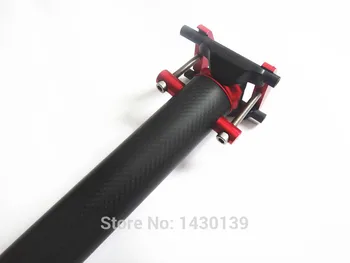 Nauja raudona Kalnų dviračių 3K visas anglies seatposts Kelių anglies dviračių nuo balnelio iškyšos naudoti sulankstomų dviračių ilgai 33.9*580mm Nemokamas pristatymas
