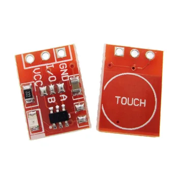 10VNT NAUJI TTP223 Palieskite mygtuką Modulis Kondensatorių tipo, Vieno Kanalo savistabdės Touch jungiklis jutiklis