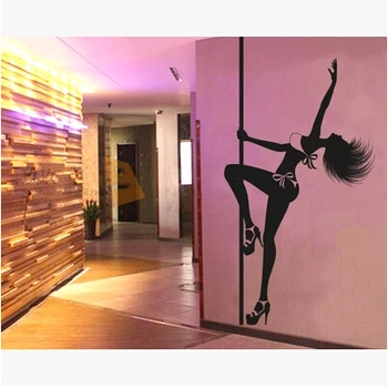 Klijuoti seksualus šokis moteris lenkas šokėja sienos Diskoteka baras KTV fono sienos vidaus apdaila, vaizdo langą