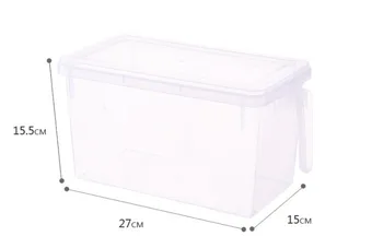 1PC Naują Šaldytuvą Maisto produktų Laikymo Kasetė su Rankena skaidraus Plastiko Grūdų Saugojimo Dėžutės Laikymo Vaisių ir Daržovių LF 139
