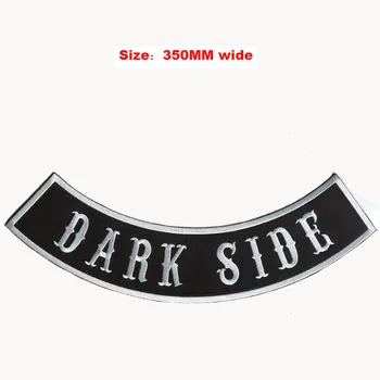 Dark side rokeris striukė visiškai atgal siuvinėjimas pleistras 350MM wide /geležies ant pleistro/pleistras ant drabužių/siuvinėjimas, aplikacijos