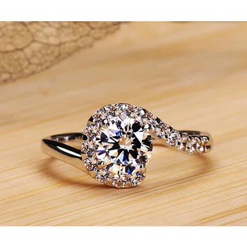 Jz274 925 sterlingas sidabro-papuošalai claddagh žiedai inkrustacijos cirkonis juvelyriniai dirbiniai moterų anillos mujer vestuviniai žiedai bague femme anel