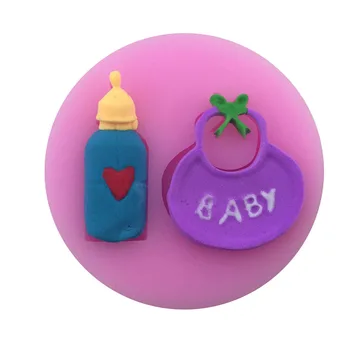 Kūdikio Seilėse kišenėje ir butelis silikono formos šokoladas minkštas pyragas apdaila kepimo įrankis F0725