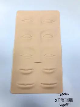 10vnt 3D Kosmetikos permanentinis Makiažas Antakių Eye&Lip Praktikos Odos 27 x 15 cm, permanentinis Makiažas Tatuiruotė Mokymo