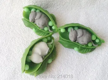 Silikono formos pelę į žirniai silicio pelėsių muilo ir žvakių formų skirti pyragas papuošalai
