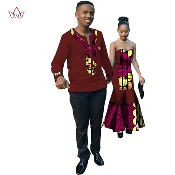 2017 naujųjų metų Afrikos Dashiki moterims Pavasario Dress heidi bazin Riche Vyrų sijonas Undinė Šalis Vestidos Plius Dydis medvilnės BRW WYQ34