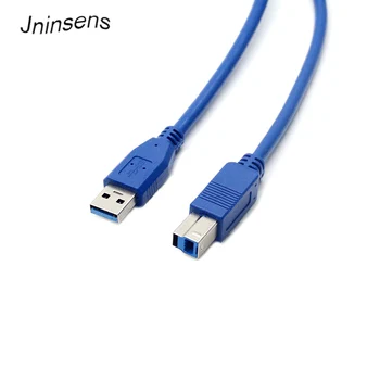 Jninsens USB 3.0 A į B Spausdintuvo Kabelio Tipas USB A Male, kad Vyras B Spausdinimo Laidas Laidas Spausdintuvo Greitis Vakarienė 0.3/0.5/1/1.5/3m
