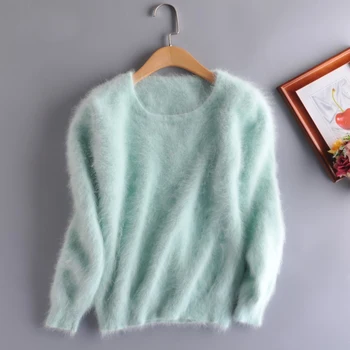 Mink kašmyro megztinis moterims kašmyras puloveriai, megzti grynos mink Individualų spalvos nemokamai shippingM1111