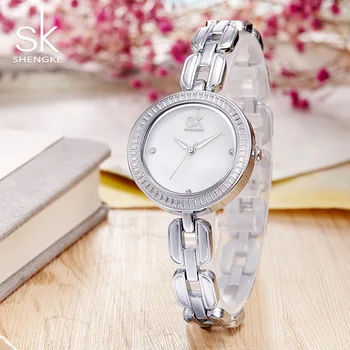 Shengk Naujas Mados Moterų Laikrodis Prekės Ponios Juoda Apyranke Kvarciniai Valandą Kablys Sagtis Laikrodis Gražių Dovanų Reloj Mujer 2018