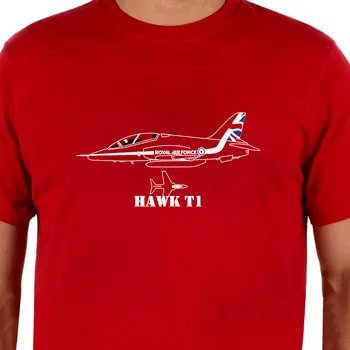 Mados 2018 Vyrai Trumpas Rankovės marškinėliai Aeroclassic - Raudonos Rodyklės Hawk T1 Orlaivių Įkvėpė Atsitiktinis T-Shirt Cool Vasaros Tees