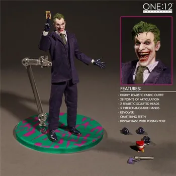 NAUJI karšto 15cm Joker Audinio drabužius Betmenas veiksmų skaičius, žaislų surinkėjas Kalėdų dovana lėlė su dėžute