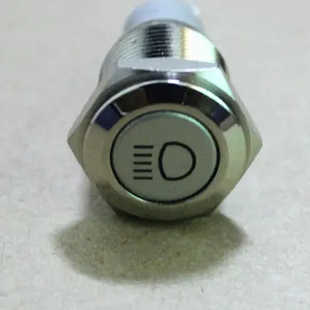EE paramos 16mm Raudonos Šviesos Jungiklis Važiavimo Žibintai Rūką LED Žibintai Mygtukas Jungiklis ON/OFF XY01