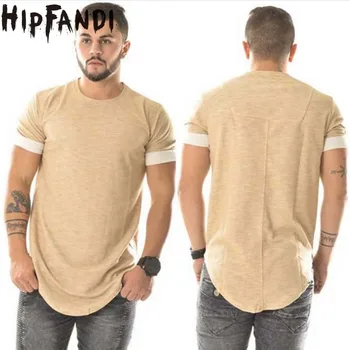 HIPFANDI Mados marškinėliai homme Mens T shirts Hip-Hop Grobis marškinėliai Streetwear prekės-Drabužiai, abrikosų Vyrų kietas T-shirt Hip-Hop