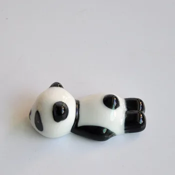 2vnt/daug Keramikos Panda Lazdelės Stovo Laikiklį Porceliano Šaukštas Šakutė Peilis Poilsio Stovo Restoranas, Stalo, Stalo Dekoras MT 002