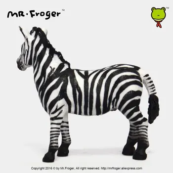 Ponas Froger Zebra Modelis Žaislas Laukinių gyvūnų, žaislų rinkinys Zoologijos sodas modeliavimo Kieto plastiko Pinto horse Classic Žaislai Vaikams su Gyvūnais mielas
