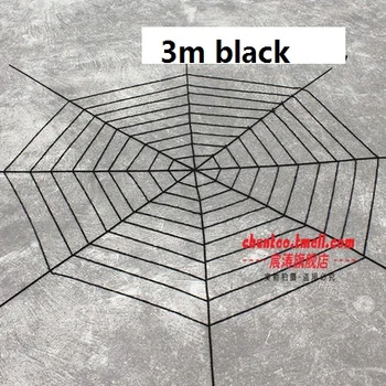 Nailono Audinio Juodoji Našlė Giant Spider Web Helovinas Patalpų Lauko Papuošalai ir Dovanos Black Galima