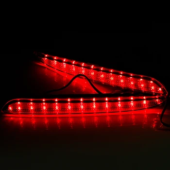 OKEEN Auto Raudoną Objektyvo Galinio Bamperio Atšvaito Šviesą Mazda 3 Priedai Įspėjimas LED Stabdžio Stabdymo Rūko Žibintai Užpakaliniai Atšvaitai, Lempos