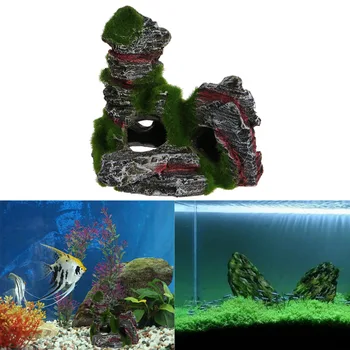 Akvariumo Žuvų Bakas Ornamentu Rockery Slepiasi Urvo Kraštovaizdžio Dekoro Po Vandeniu Dekoras