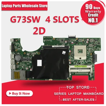 Už ASUS G73 G73SW su cpu DDR3 2D jungtis, Geros būklės nešiojamą kompiuterį plokštė išbandyti gera Garantija 45days