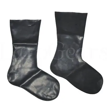 Unisex latekso fetišas kojinės gumos latekso trumpos kojinės