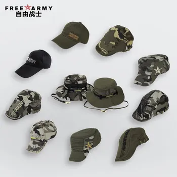 Nemokamai Armijos Prekės Unisex Stiliaus Skrybėlę Kamufliažas Kepuraičių Mens Snapback Platus Kraštų Kibirą, Skrybėlės, Kempingas, Žvejyba