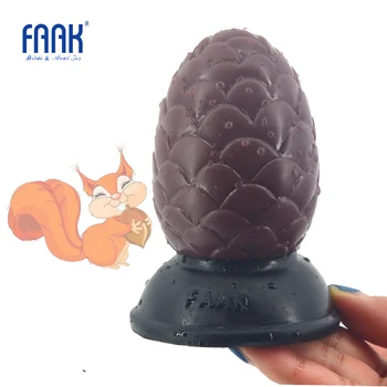 FAAK silikono analinis sekso žaislai, pušies kankorėžis butt plug siurbimo gilios tekstūros pūlingas masturbuotis analinis masažas suaugusiųjų sekso produktus, sekso parduotuvė