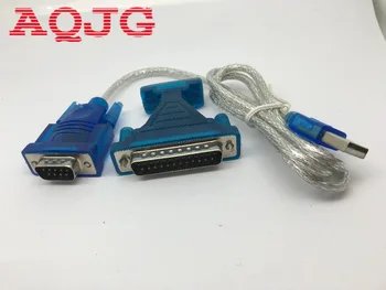 Naujas USB 2.0 Į RS232 (Com Port 9 NUOSEKLŲJĮ DB25 DB9 Kabelio su Adapteriu Konverteris, skirtas Windows 98/ ME/ 2000/Windows 0,8 M 3ft AQJG