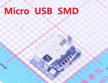 10vnt micro USB female Jungtis Lituoti SMD PCB Jungtis