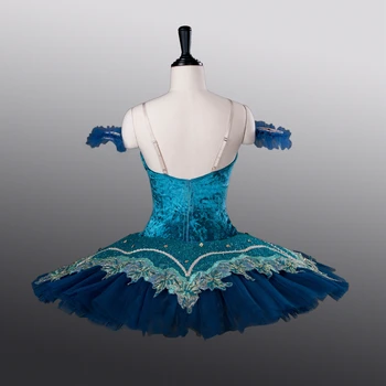Mergaičių Baleto Sijonas Naujas Stilius ATS9004 Moterų Stora Įstaigų Šokių Tutu Blue Bird Konkurencijos Kostiumai 10 Sluoksnių Baleto Blynas