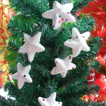 6 vnt./daug sniego star christams medžio apdaila pakabukas kalėdinė dekoracija namuose lango šalies prekių ornamentu