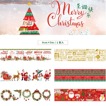 9cm*5m Kalėdų Santa Claus washi tape 