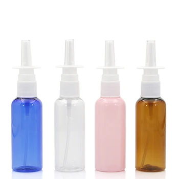 10vnt/daug 50ml spalvinga nosies purškalas PET tiesiai purškimo butelis plastikinis buteliukas makiažas skysčių pilstymo priemonė stovi purškalai PJ54-10
