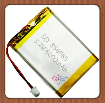 XHR-2P 2.54 6000MAH 856085 3,7 V ličio polimerų akumuliatorius Įkraunamas baterijas
