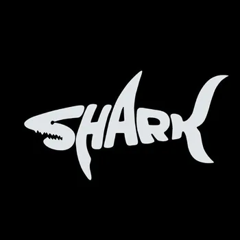 14*8CM Padengti Įbrėžimų Skirta SHARK Shark Kietas Asmeninį Automobilių Lipdukai Juoda Sidabrinė CT-424