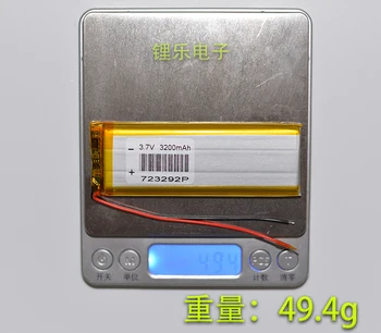 3,7 V ličio polimero baterija, 723292 3200mAh mokymosi mašina, PSP, vidurio, EVD, vidaus ryšio taisymas