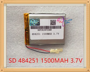 Litro energijos baterija 3,7 V ličio polimerų baterija 1500mAh TELECT C430 GPS navigatorius 484251 diktofonas