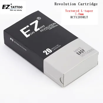 EZ tatuiruotė adatos Revoliucijos kasetė adatos #12 (0,35 mm )Apvalus Įdėklo X ,tekstūra L-siaurėjantys 7mm už kasetė mašina 20pcs/daug