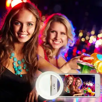 Žavesio Akis mobiliojo telefono Selfie Žiedas Šviesos Blykste Šviesos Lempos 36pcs 3 Ryškumo 