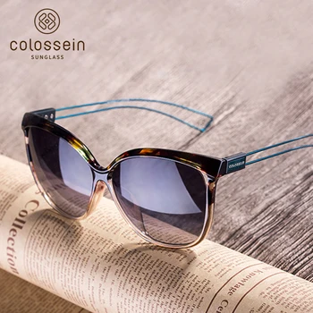 COLOSSEIN Cat Eye akiniai nuo saulės moterims prekės ženklo dizaineris 2018 Karšto pardavimo saulės akiniai moterims Oculos De Sol lauko akiniai