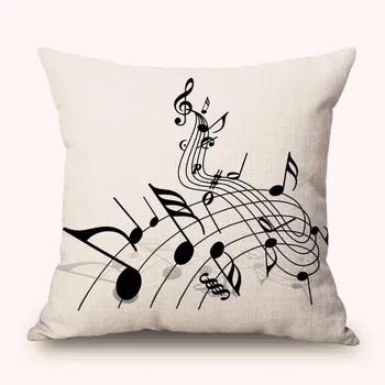 ZXZXOON Muzika Rock Ausines Dekoratyvinis mesti pagalvės užvalkalą padengti medvilnės skalbiniai aikštėje pagalvėlė padengti sofa namų 