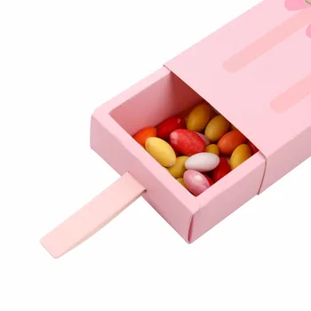 FENGRISE 10vnt Popsicle Formos Saldainių Dėžutė Baby Shower Džiaugtis Ledų Popierius Dovanų Dėžutėje Vaikai Partijos Naudai Lauke Gimtadienio Prekes