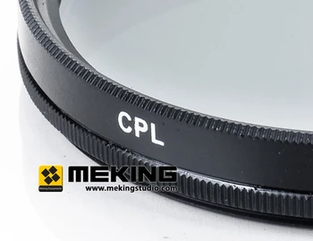 Meking 58mm CPL apskrito Poliarizaciniai fotoaparato Objektyvo Filtras Canon Nikon Sony DSLR fotoaparatas foto studija priedai